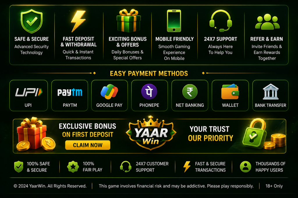 Yaarwin Game Login Register